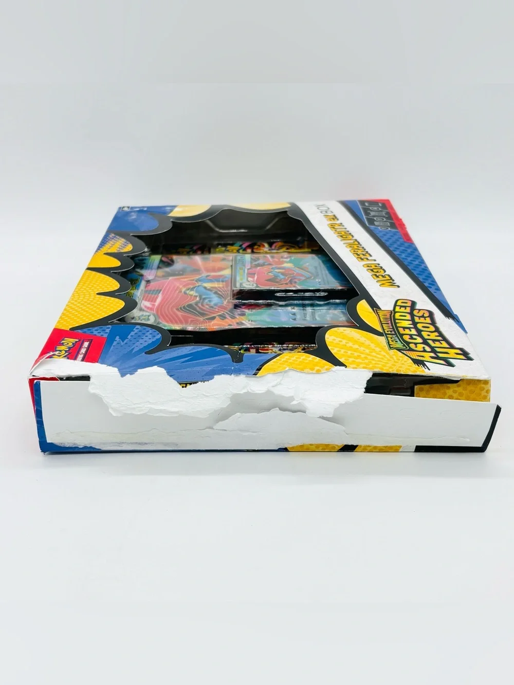Pokemon TCG Mega Feraligatr ex Box Ascended Heroes Complete Sealed Damaged Box